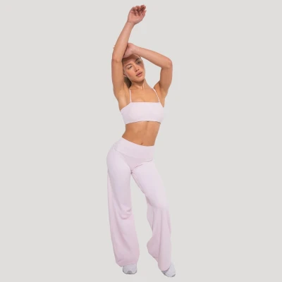 GymBeam Straight Flow Blush dámské kalhoty