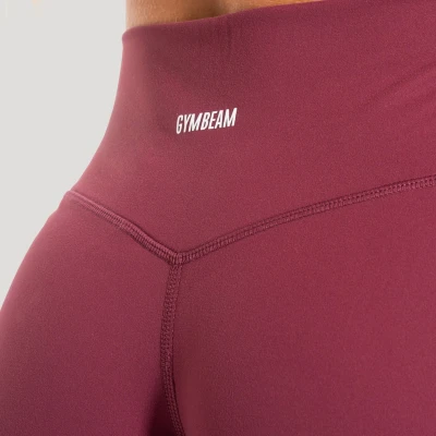 GymBeam Straight Flow Wine dámské kalhoty