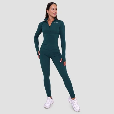 GymBeam Dámské legíny Ignite Dark Green POUZE M (VÝPRODEJ)