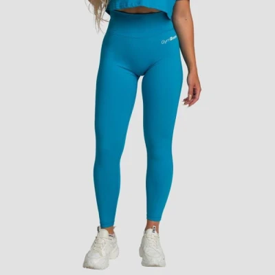 GymBeam Dámské legíny Limitless s vysokým pasem Aquamarine
