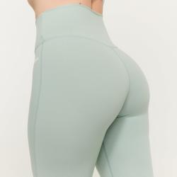 GymBeam Dámské legíny Limitless s vysokým pasem Eucalypt
