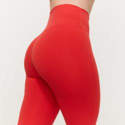 GymBeam Dámské legíny Limitless s vysokým pasem Hot Red