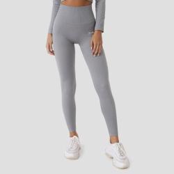 GymBeam Dámske legíny Ribbed FLO Grey