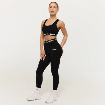 GymBeam Dámské legíny Simple Black POUZE S (VÝPRODEJ)