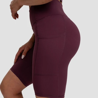 GymBeam Dámské šortky Biker Eggplant