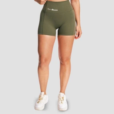 GymBeam Dámské šortky Combat Olive Grey