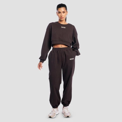 GymBeam Dámské tepláky Aura Tee Brown