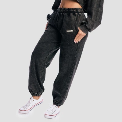 GymBeam Dámské tepláky Aura Washed Black