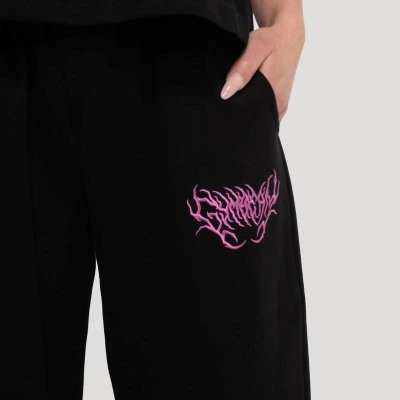 GymBeam Dámské tepláky Thorn Black POUZE S (VÝPRODEJ)