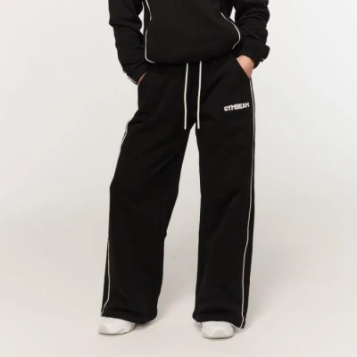 GymBeam Dámské tepláky Varsity Black GymBeam Dámské tepláky Varsity Black