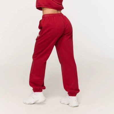 GymBeam Dámské tepláky Varsity Red