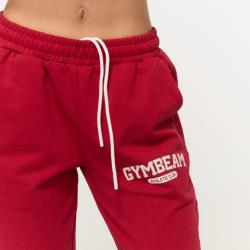 GymBeam Dámske tepláky Varsity Red
