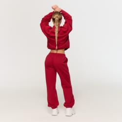 GymBeam Dámske tepláky Varsity Red