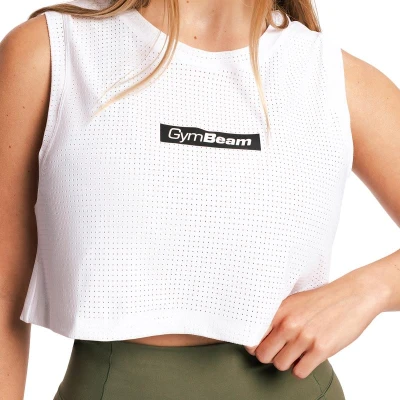 GymBeam Combat White dámské tílko