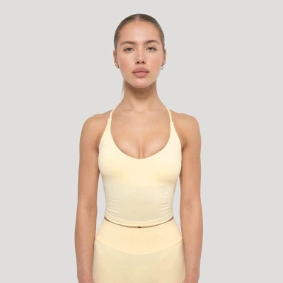 GymBeam Dámské tílko Luma Butter Yellow GymBeam Dámské tílko Luma Butter Yellow