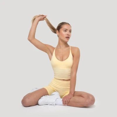 GymBeam Dámské tílko Luma Butter Yellow