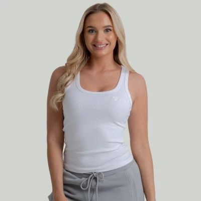 GymBeam Dámské tílko Ribbed White - STRIX GymBeam Dámské tílko Ribbed White - STRIX