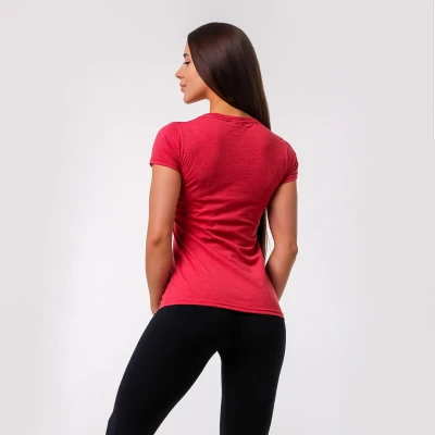 GymBeam Dámské tričko Basic Vintage Red
