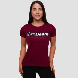 GymBeam Dámské Tričko Beam Burgundy