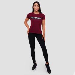 GymBeam Dámské Tričko Beam Burgundy