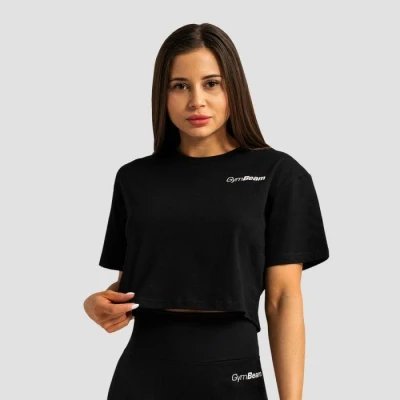 GymBeam Dámske tričko Cropped Limitless Black GymBeam Dámske tričko Cropped Limitless Black