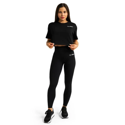 GymBeam Dámske tričko Cropped Limitless Black