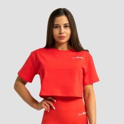GymBeam Dámské tričko Cropped Limitless Hot Red