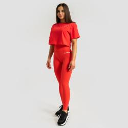 GymBeam Dámské tričko Cropped Limitless Hot Red