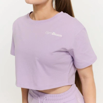 GymBeam Dámské tričko Cropped Limitless Lavender