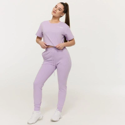 GymBeam Dámské tričko Cropped Limitless Lavender