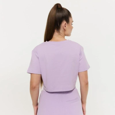 GymBeam Dámské tričko Cropped Limitless Lavender