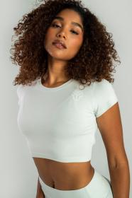 STRIX Dámské tričko Essential CropTop Moon Grey