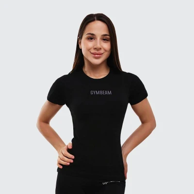GymBeam Dámské tričko FIT Black