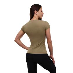 GymBeam Dámské tričko FIT Olive