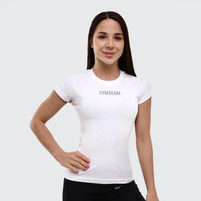 GymBeam Dámské tričko FIT White