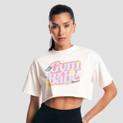 GymBeam Dámské tričko GymBabe Cream