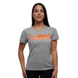GymBeam Dámske tričko Stronger Together Grey