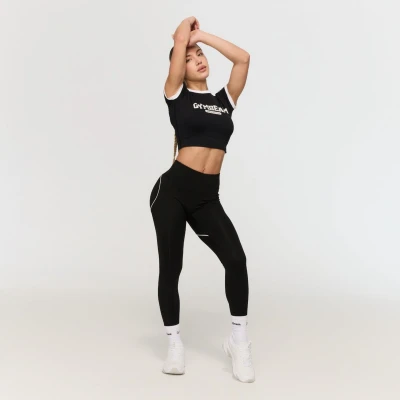 GymBeam Dámské tričko Varsity Black