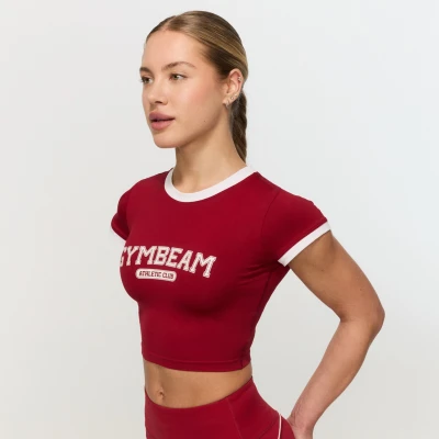 GymBeam Dámské tričko Varsity Red