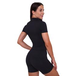 GymBeam Dámské triko Cropped Ignite Black