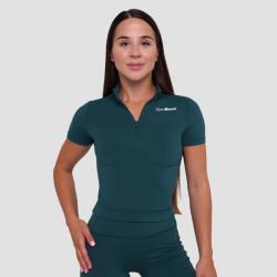 GymBeam Dámské triko Cropped Ignite Dark Green