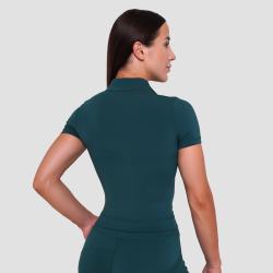 GymBeam Dámské triko Cropped Ignite Dark Green