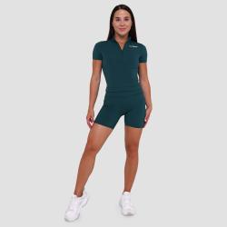GymBeam Dámské triko Cropped Ignite Dark Green