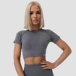 GymBeam Dámské tričko FLO Crop Top Grey