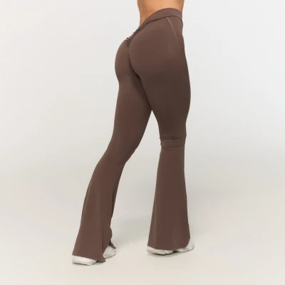 GymBeam Fierce Cappuccino dámské V-back legíny