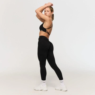 GymBeam Dámské V-back legíny Fierce Black