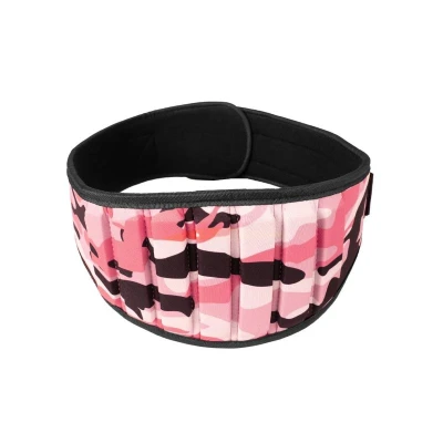 GymBeam Dámsky fitness opasok Pink Camo