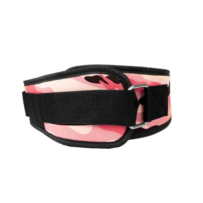 GymBeam Dámsky fitness opasok Pink Camo