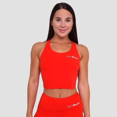 GymBeam Dámský sportovní top BEAT Tangerine GymBeam Dámský sportovní top BEAT Tangerine