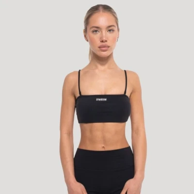 GymBeam Dámský sportovní top Flow Black